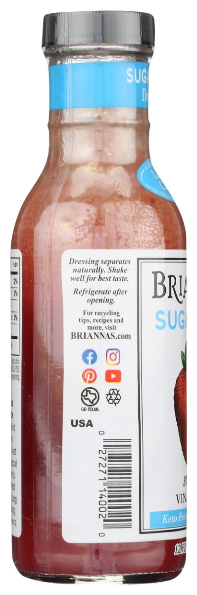 Briannas: Sugar Free Blush Wine Vinaigrette, 12 Oz