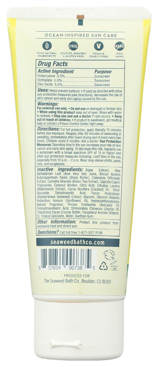 Seaweed Bath Company: Daily Protection Spf 30 Cream, 3.4 Oz