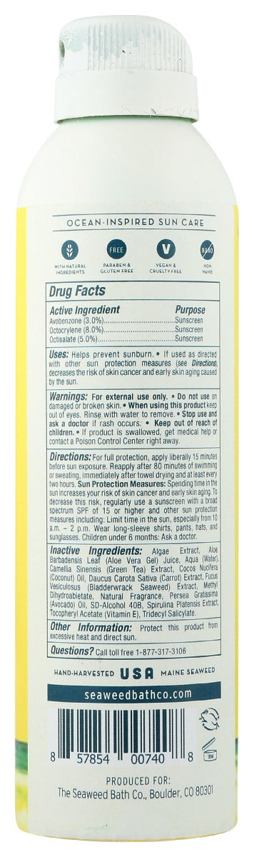 Seaweed Bath Company: Clear Guard Spf 40 Sport Spray, 6 Oz