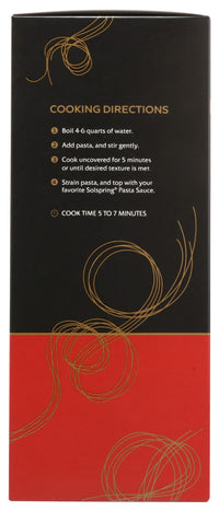 Solspring: Organic Angel Hair Durum Wheat Pasta, 16 Oz