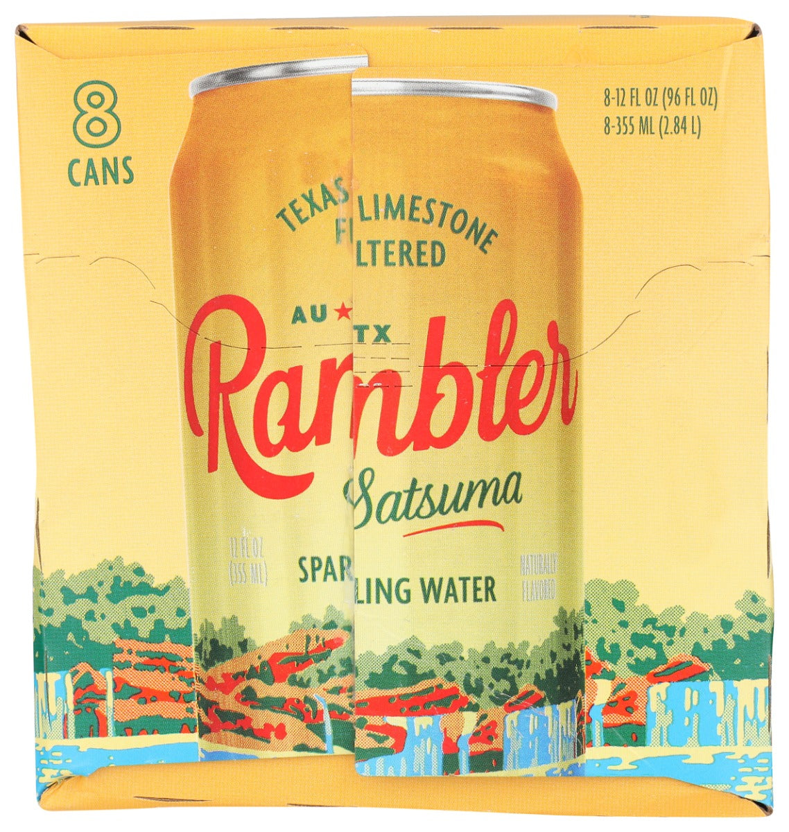 Rambler: Satsuma Sparkling Water 8Pk, 96 Fo