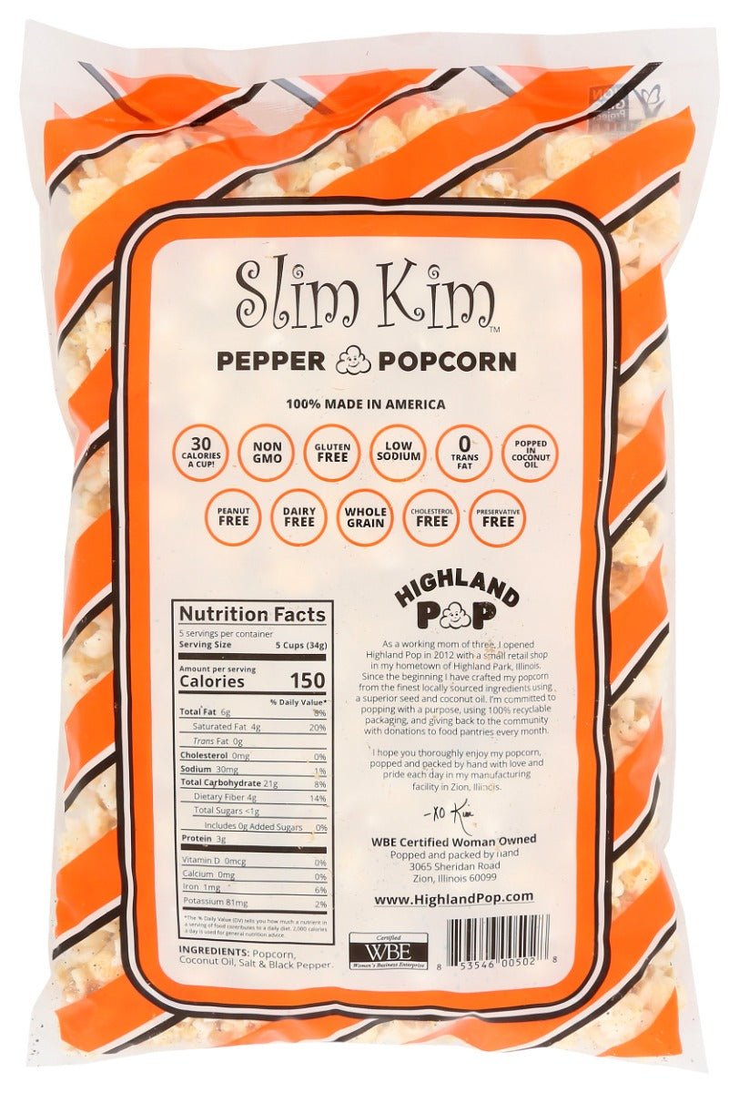 Slim Kim: Pepper Popcorn, 6 Oz