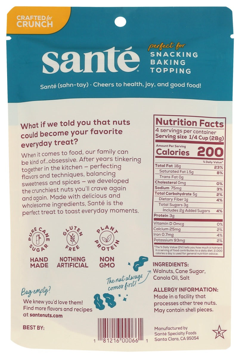 Sante: Candied Walnuts, 4 Oz