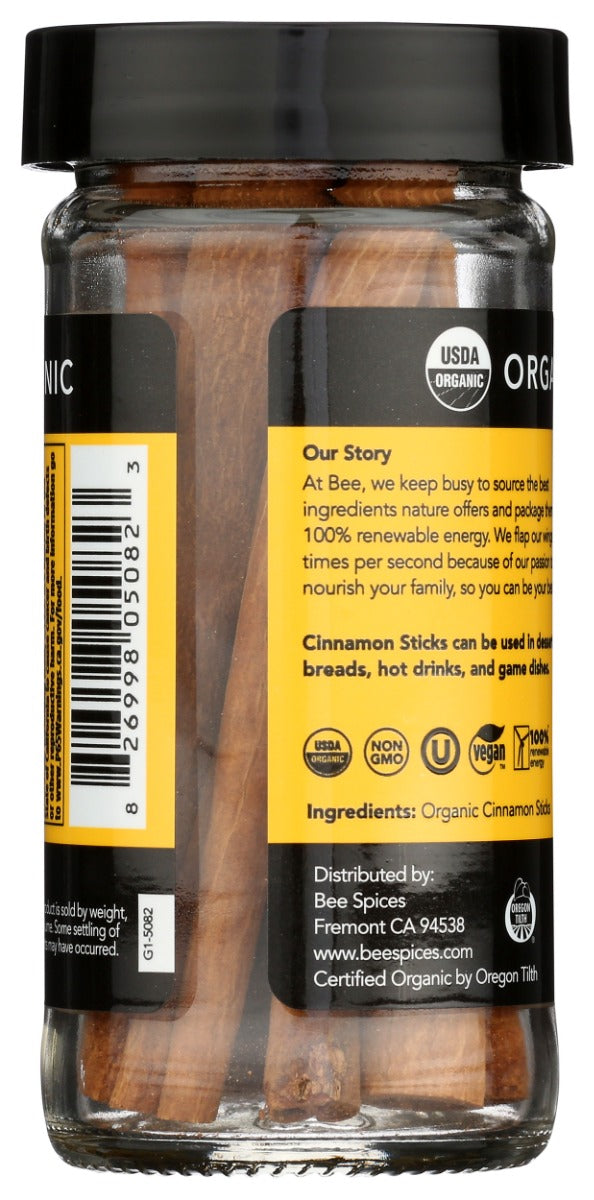 Beespices: Organic Cinnamon Sticks, 6 Pc