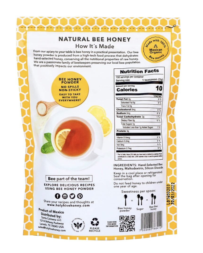 Holy Hive: Powder Bee Honey, 10 Oz