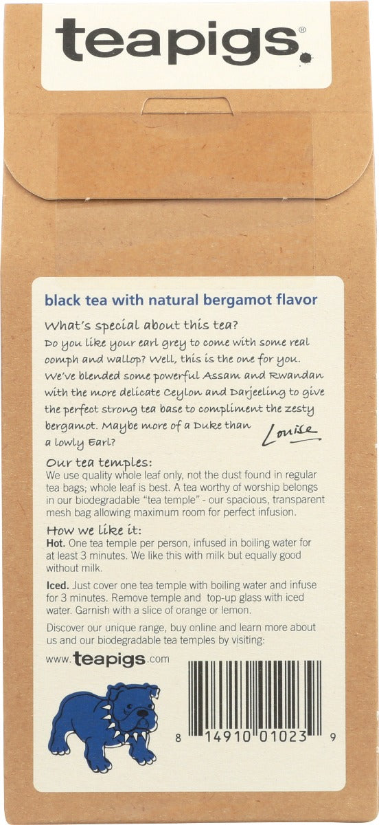 Teapigs: Strong Earl Grey Tea, 15 Bg