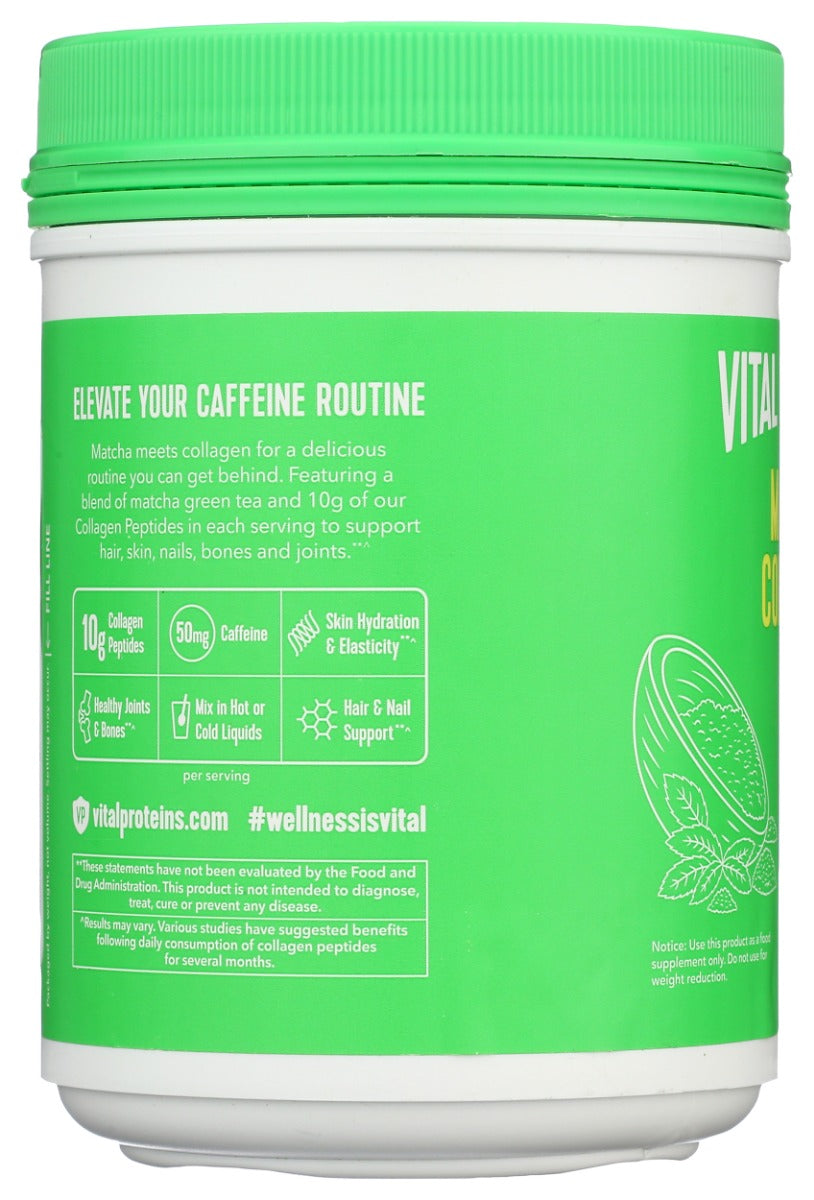 Vital Proteins: Matcha Collagen Original, 10.5 Oz