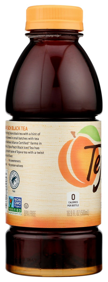 Tejava: Peach Black Tea, 16.9 Fo