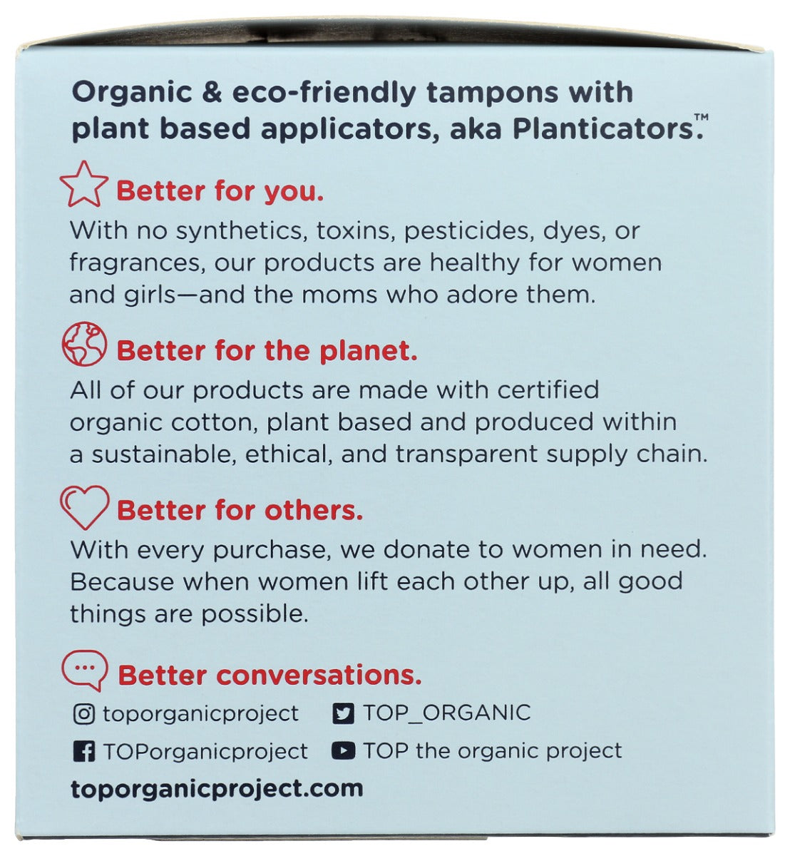 Top The Organic: Organic Cotton Tampons Super, 16 Ea