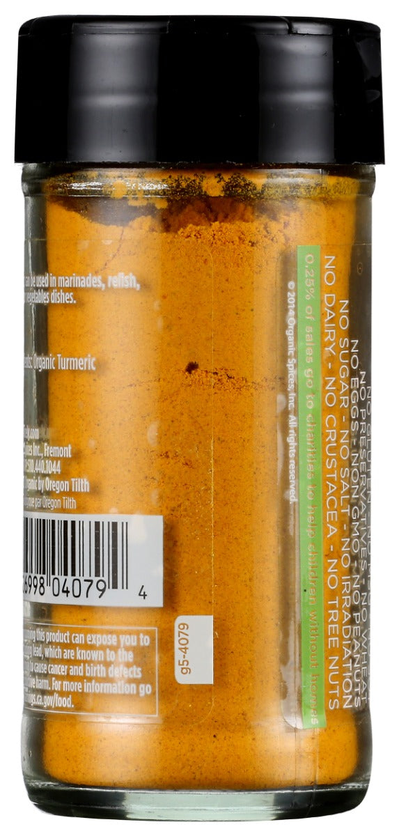 Spicely Organics: Organic Turmeric Jar, 1.7 Oz