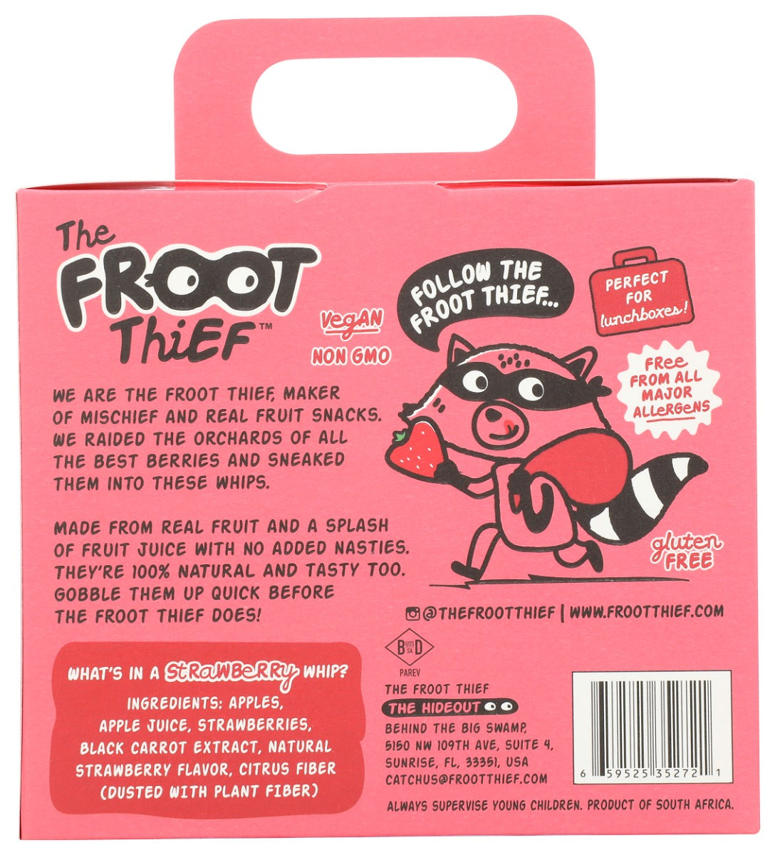 The Froot Thief: Strawberry Fruit Whip 5Pk, 3.5 Oz