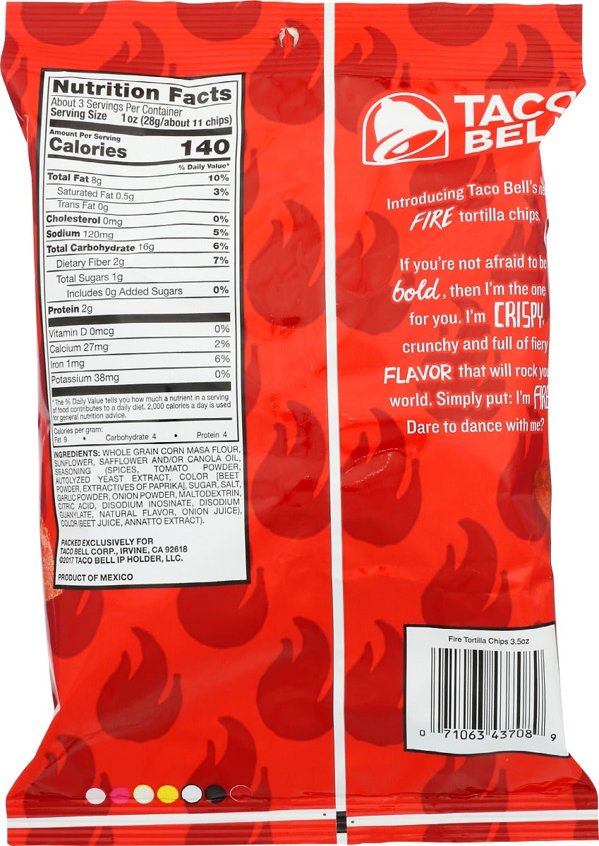 Taco Bell: Fire Tortilla Chips, 3.5 Oz