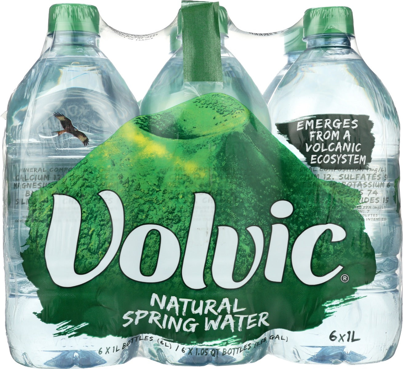 Volvic: Natural Spring Water 6Pk, 6 Lt