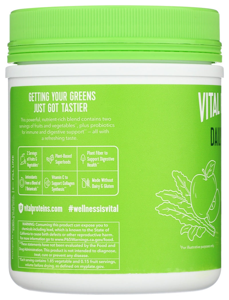 Vital Proteins: Daily Greens Green Apple, 9.3 Oz