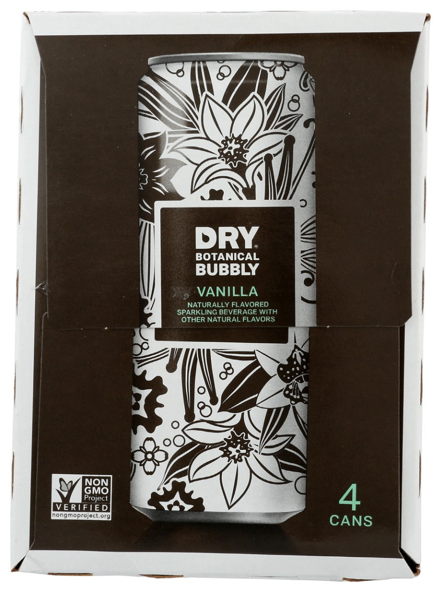 Dry Soda: Dry Vanilla Botanical Bubbly 4Pk, 48 Oz