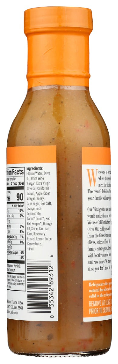 Bella Sun Luci: California Vinaigrette With Sweet Oranges And Wildflower Honey, 12 Oz