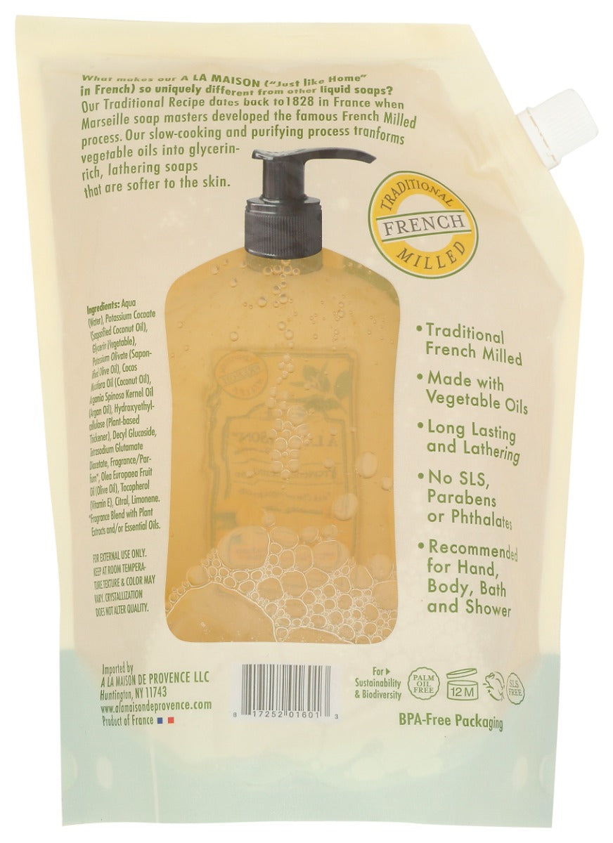 A La Maison: Provence Lemon Liquid Soap, 33.8 Fo