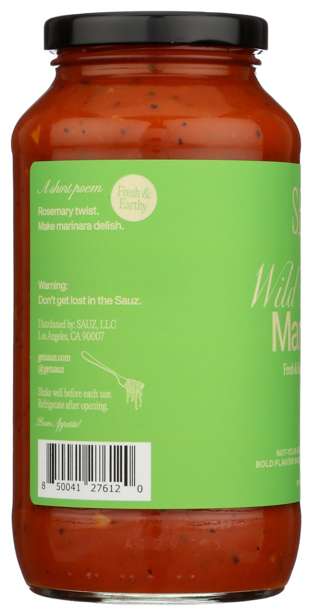 Sauz: Wild Rosemary Marinara Sauce, 25 Oz