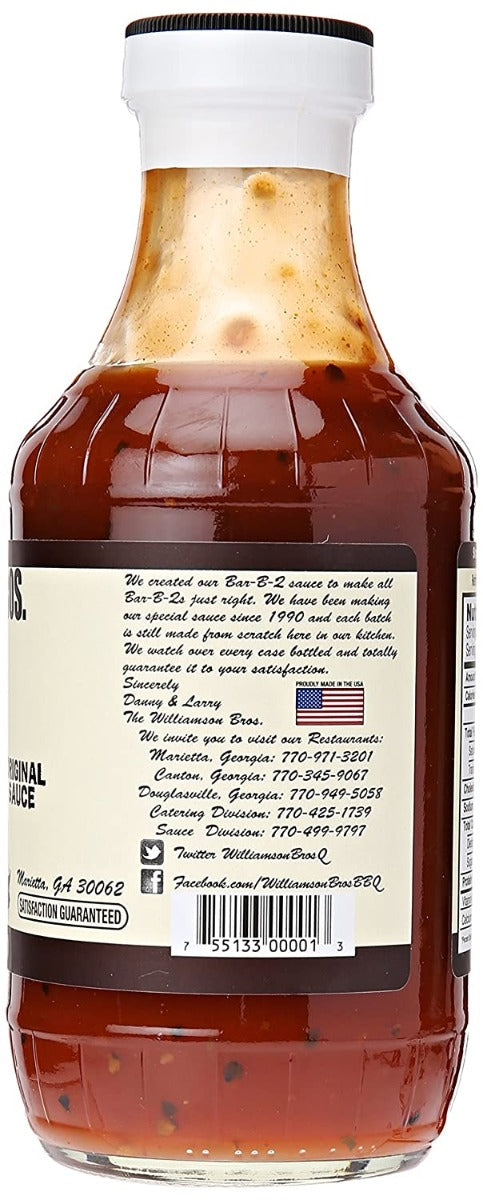 Williamson Bros: Original Bbq Sauce, 16 Oz