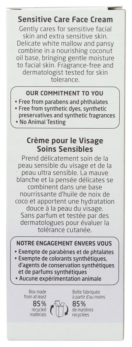 Weleda: Sensitive Care Baby Face Cream, 1.7 Fo