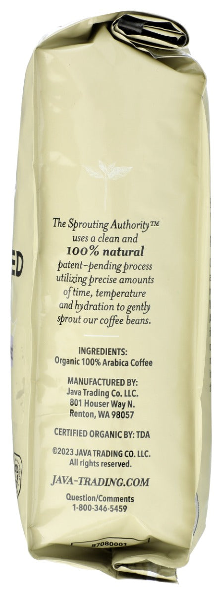 Java Trading: Sprouted French Roast Whole Bean Coffee, 10 Oz