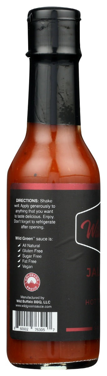 Wild Green: Jalapeno Red Hot Table Sauce, 5 Oz