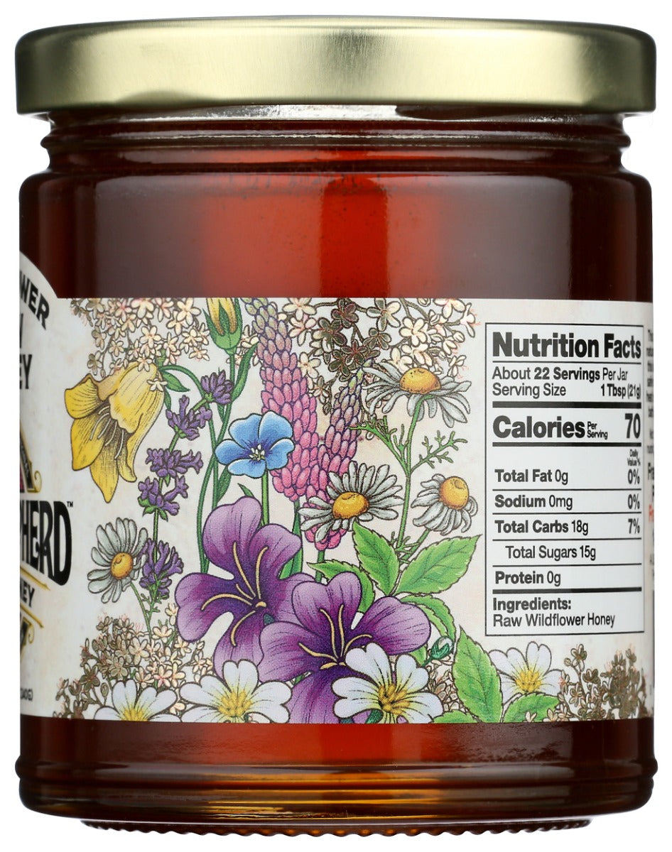 Bee Shepherd: Raw Honey Wildflower, 12 Oz