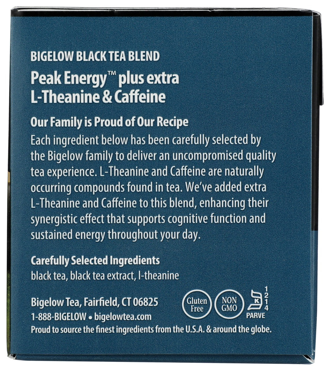 Bigelow: Peak Energy Plus Extra L Theanine And Caffeine Black Tea 18Bg, 1.39 Oz