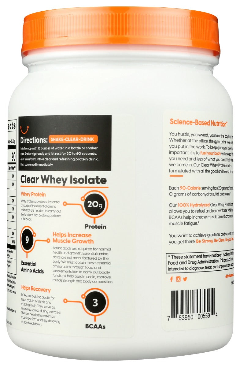 Doctors Best: Clear Whey Protein Isolate Fruit Punch, 529.2 Gm