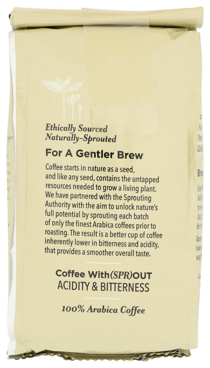 Java Trading: Sprouted French Roast Whole Bean Coffee, 10 Oz