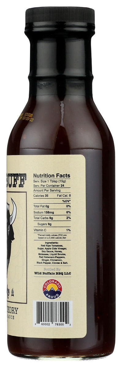 Wild Buff: Smoke Sweet Hickory Bbq Sauce, 12 Oz