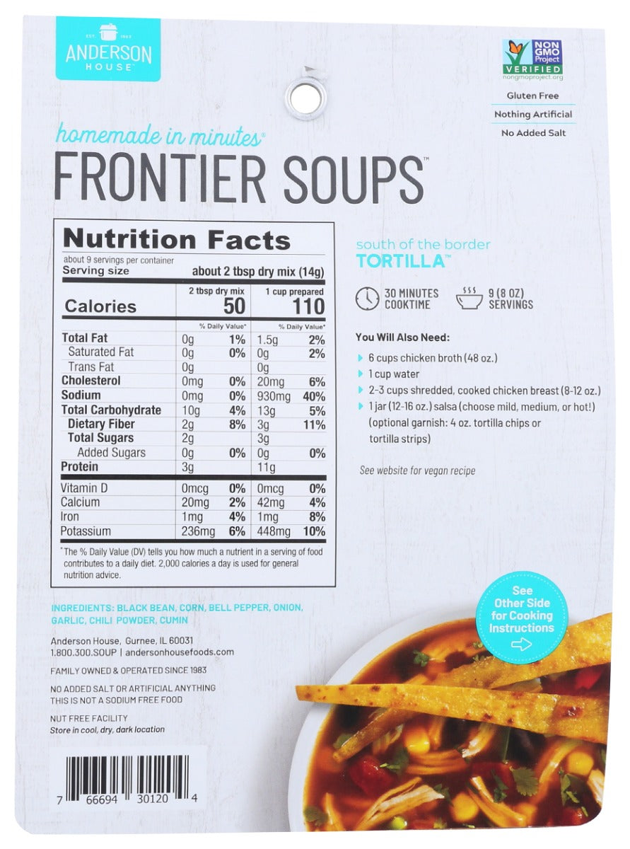 Frontier Soup: Tortilla Soup Mix, 4.5 Oz