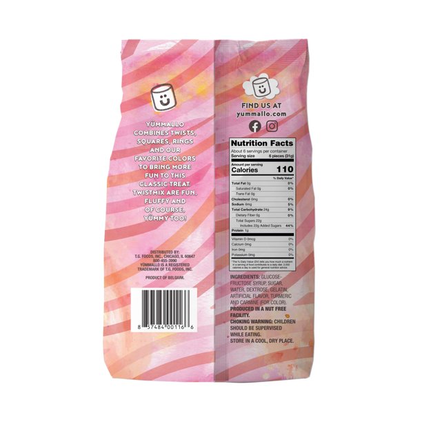 Yummallo: Twist Mix Marshmallows, 6.5 Oz