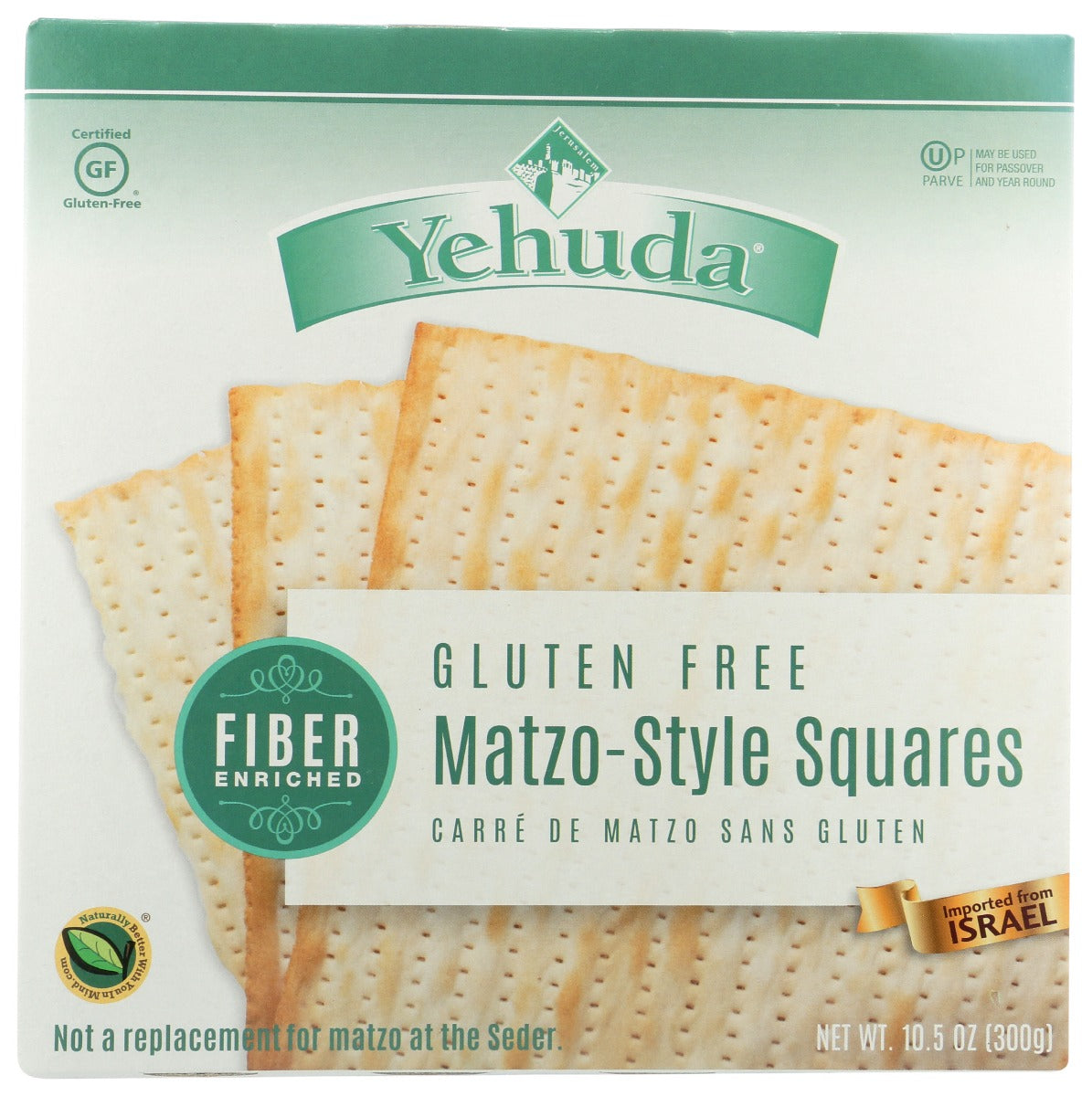 Yehuda: Fiber Enriched Matzo Style Squares, 10.5 Oz