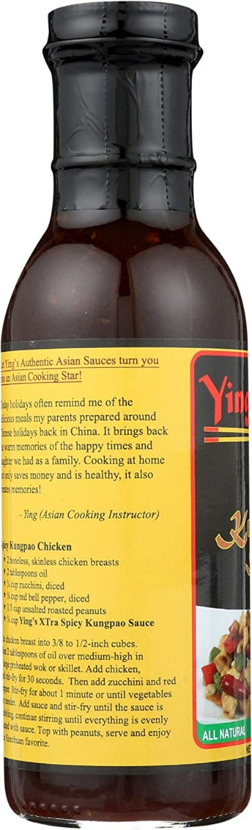 Yings: Xtra Spicy Kung Pao Sauce, 12 Oz