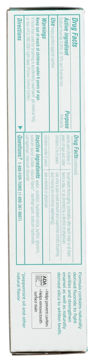 Toms Of Maine: Simply White Toothpaste Clean Mint, 4 Oz