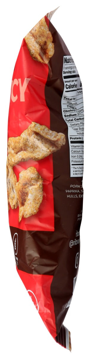 Rib Rack: Hot And Spicy Pork Rinds, 4 Oz