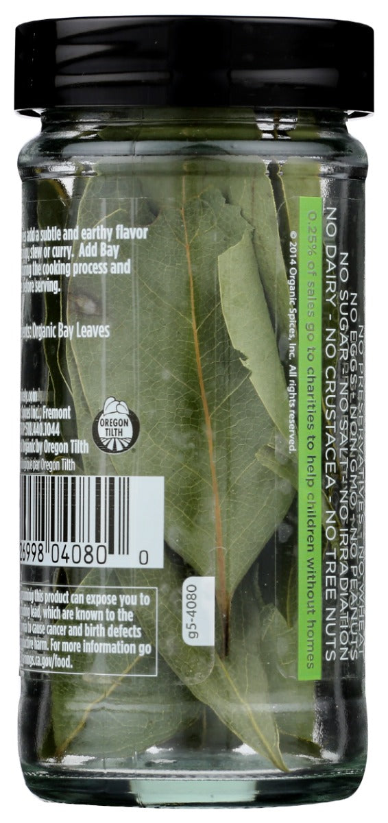 Spicely Organics: Organic Bay Leaves, 0.09 Oz