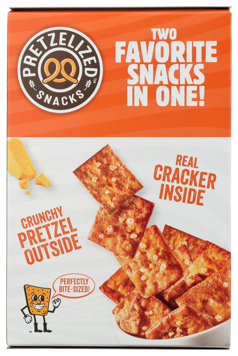 Pretzelized Snacks: Cheddar Pretzel Crackers, 6.5 Oz